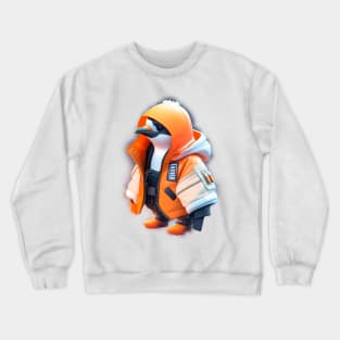 Fashionable Futuristic Penguin Japan Street Wear Crewneck Sweatshirt